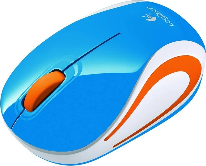 Logitech M187 Wireless Mini Mouse Blue, USB