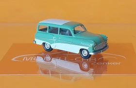 Wiking Opel Caravan 1956 mintgrün mit weißem Dach