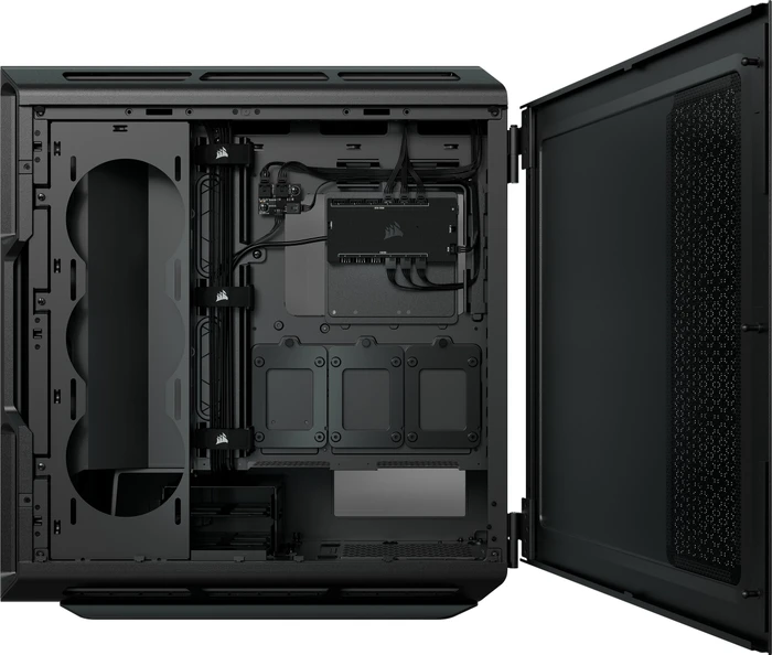Corsair iCue 5000T RGB TG, schwarz, Glasfenster