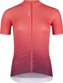 Odlo Zeroweight Chill-Tec Aero Print Trikot kurzarm american beauty/wine tasting (Damen)