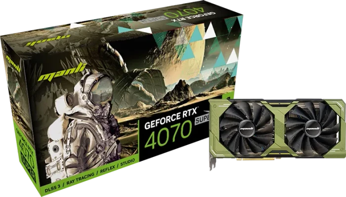 Manli GeForce RTX 4070 SUPER, 12GB GDDR6X, HDMI, 3x DP
