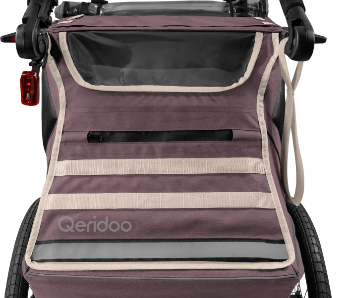Qeridoo Kidgoo 2 Fahrradanhänger wildberry violet (Modell 2026)
