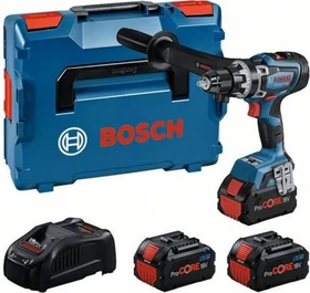 Bosch Professional GSR 18V-150 C BITURBO Akku-Bohrschrauber inkl. L-Boxx + 3 Akkus 8.0Ah + Zubehör