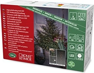 Konstsmide Lichterkette Baummantel mit Globes LED 150x bernstein