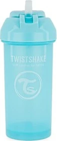 Twistshake Trinkbecher mit Strohhalm, 6+M, 360ml, perl blue