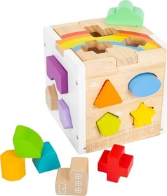 Legler Small Foot Steckwürfel Regenbogen