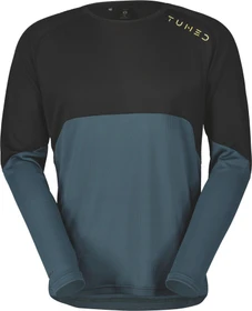 Scott Trail Tuned Trikot langarm black aruba green (Herren)