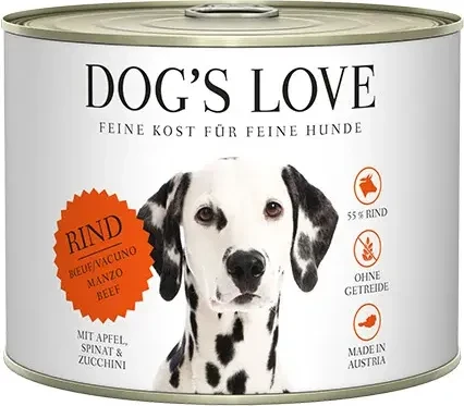 PetCo Dog's Love Classic Rind mit Apfel, Spinat und Zucchini, 1.20kg (6x 200g)