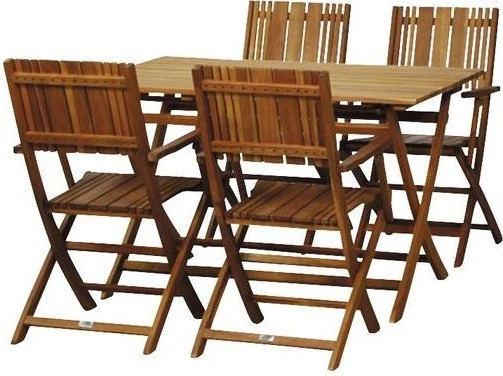 Siena Garden Falun Komfort Gartenmöbel-Set akazie, 5-tlg.