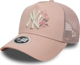 New Era New York Yankees Floral Trucker Kappe rosa