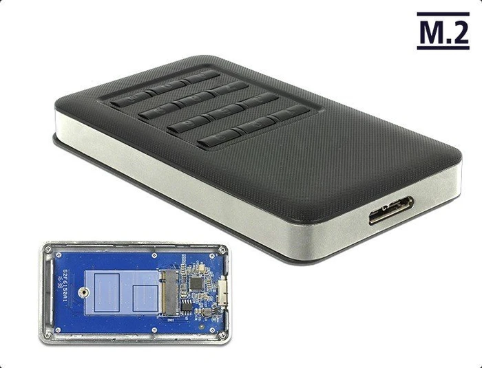 DeLOCK externes Gehäuse, USB 3.0 Micro-B