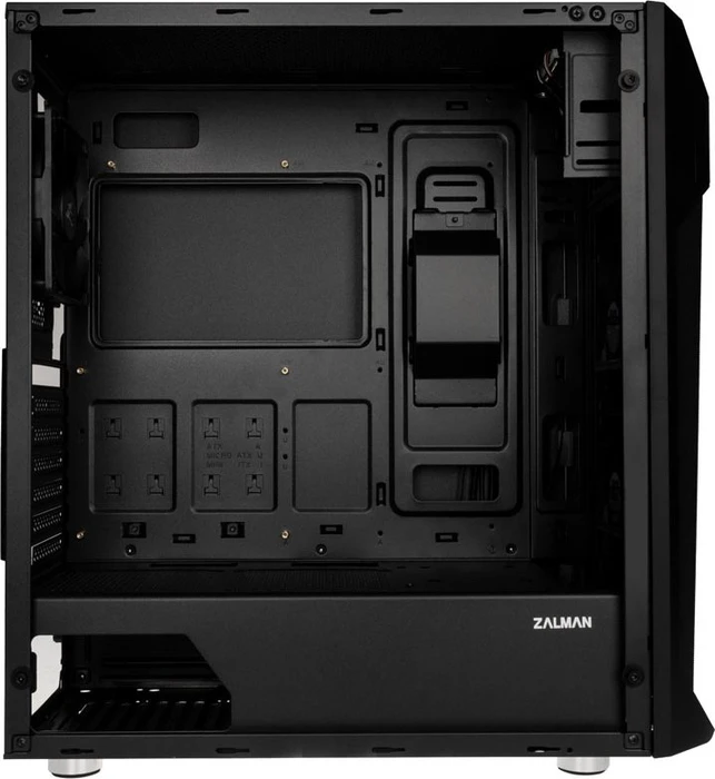 Zalman Z1 Plus, schwarz, Glasfenster