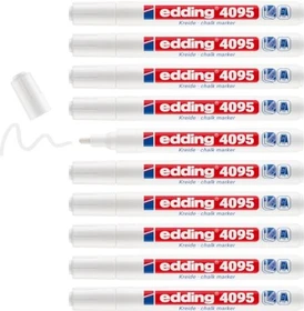 edding 4095 Kreidemarker weiß, 10er-Pack