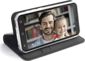 Emporia Book Case Leder für Smart 3 Mini schwarz