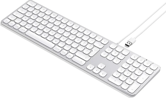 Satechi Aluminium Wired Keyboard, silber, USB, DE