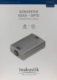 in-akustik Premium Audio Converter Coax>Opto