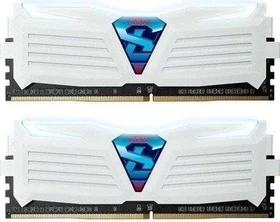 GeIL Super Luce weiß LED weiß UDIMM 16GB Kit, DDR4-2400, CL17-17-17-39
