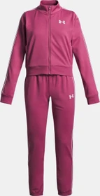 Under Armour Icon Crop Trainingsanzug fuchsia dusk/white (Junior)