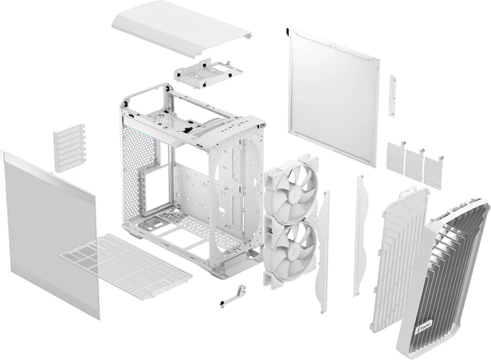 Fractal Design Torrent Compact White RGB TG Light Tint, Glasfenster