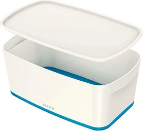 Leitz MyBox WOW Aufbewahrungsbox klein, blau, inkl. Deckel