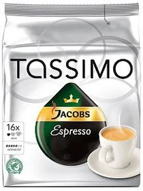 Tassimo T-Disc Jacobs Espresso Kaffeekapseln,    16 Stück