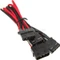 BitFenix Alchemy 4-Pin Molex auf 3x 4-Pin Molex 55cm, sleeved schwarz/rot Vorschaubild