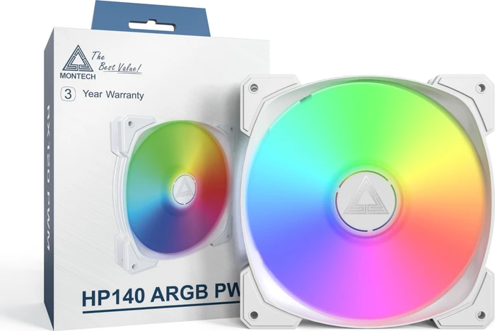 Montech HP140 ARGB PWM, weiß, 140mm
