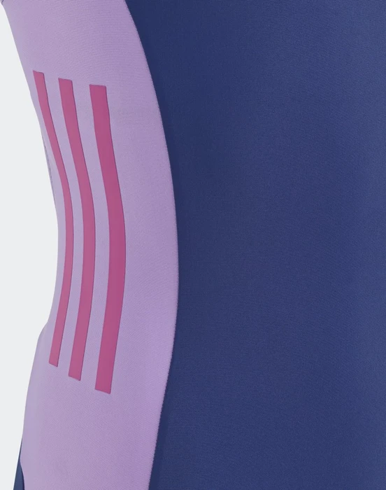 adidas Cut 3-Streifen Badeanzug victory blue/violet fusion/lucid fuchsia (Junior)