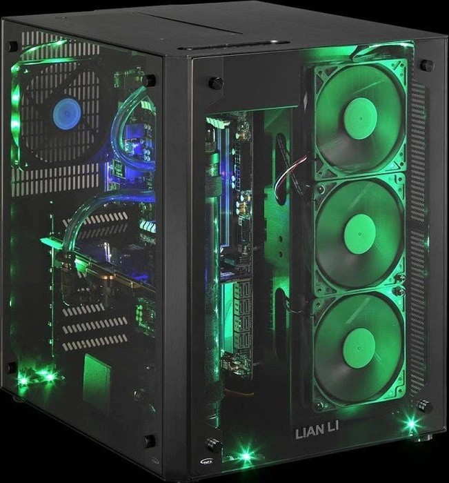 Lian Li PC-O8 schwarz, Glasfenster, RGB-Beleuchtung