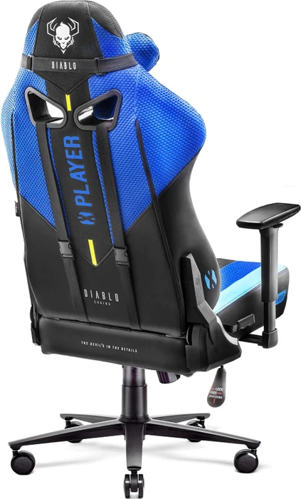 Diablo Chairs X-Player 2.0 Normal Gamingstuhl, blau/schwarz