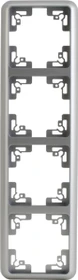 uniTEC MONTREAL Serie 503 Abdeckrahmen 4-fach, silber