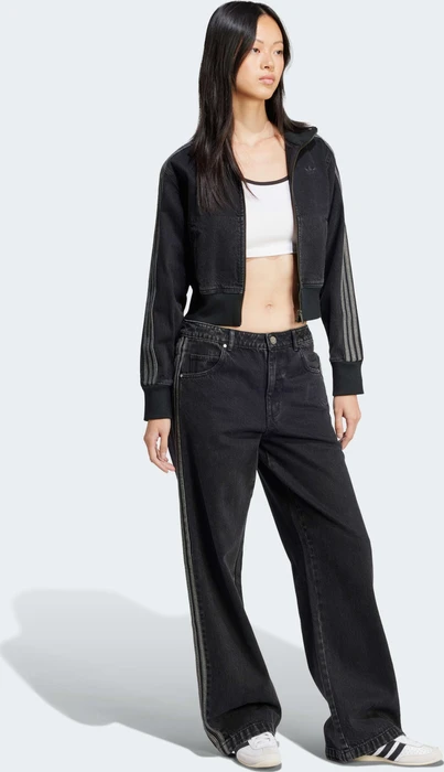 adidas Adicolor Denim 3-Streifen Jeans true black denim (Damen)