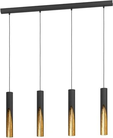Eglo Barbotto LED Hängeleuchte 4-flammig metall gold