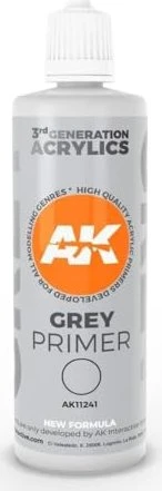 AK-Interactive 3rd Gen Acrylic Colors grey primer, 100ml