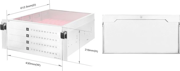 SilverStone RMB51, Datenträgeraufbewahrungsschrank, 40x 3.5"
