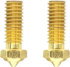 QIDI Druckdüse Messing für X-Smart 3/X-Plus 3/X-Max 3/Q1-Pro 2er-Set, 0.2mm, 2er-Pack