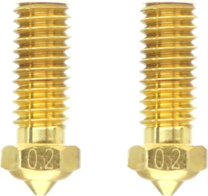 QIDI Druckdüse Messing für X-Smart 3/X-Plus 3/X-Max 3/Q1-Pro 2er-Set, 0.2mm, 2er-Pack