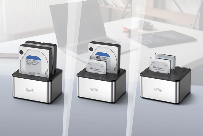 Digitus USB 3.0 Duale SATA HDD Dockingstation 2.5"/3.5", USB-B 3.0 [Buchse]