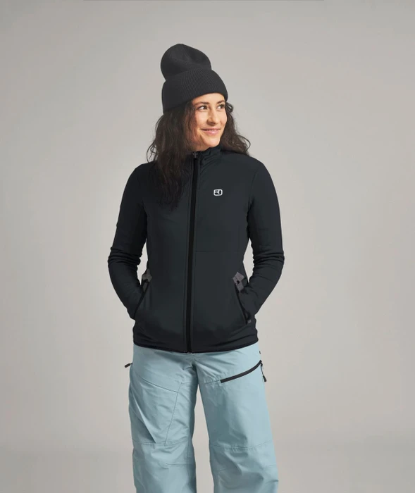 Ortovox Fleece Hoody Funktionsjacke black raven (Damen)