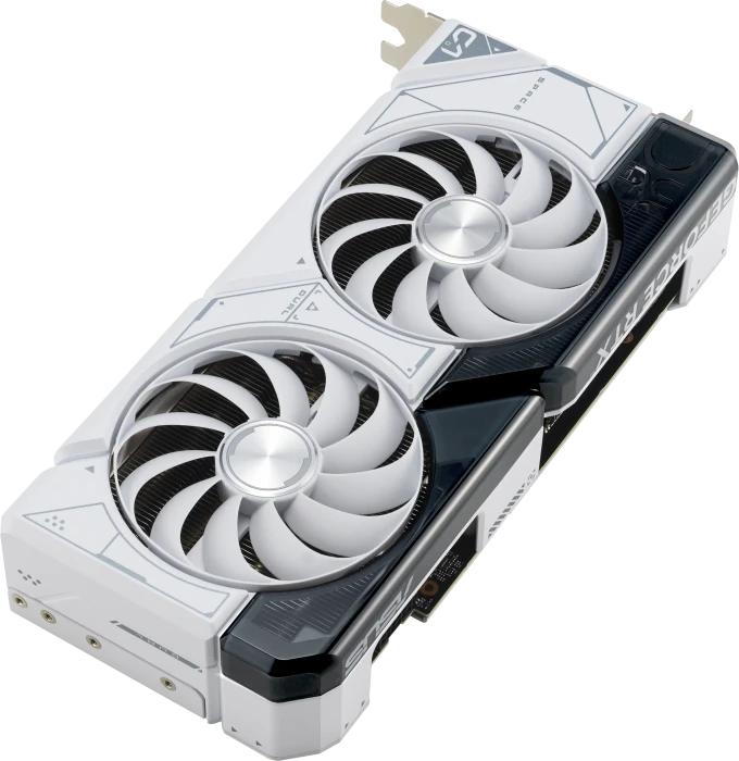 ASUS Dual GeForce RTX 4070 SUPER White OC, DUAL-RTX4070S-O12G-WHITE, 12GB GDDR6X, HDMI, 3x DP