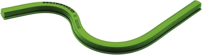 Rumold Flexibles Kurvenlineal 30cm, ohne Teilung, grün