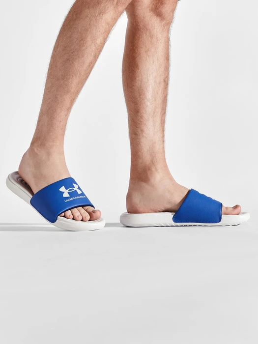 Under Armour Ansa Fixed Slides halo grey/royal (Herren)