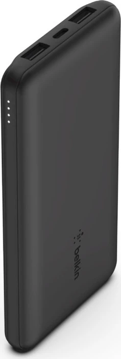 Belkin BoostCharge 3-Port Power Bank 10K + USB-A/USB-C Cable schwarz