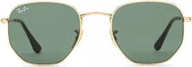 Ray-Ban RB3548N Hexagonal Flat Lenses 51mm gold/green classic