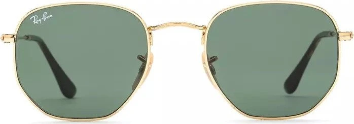 Ray-Ban RB3548N Hexagonal Flat Lenses 51mm gold/green classic