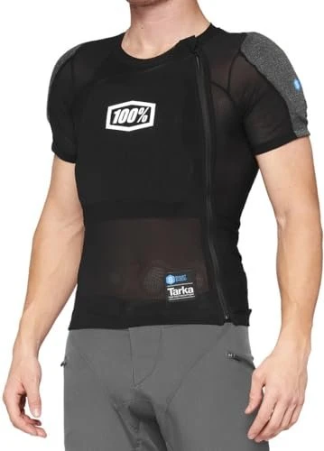 100% Tarka Shirt kurzarm Protektor schwarz