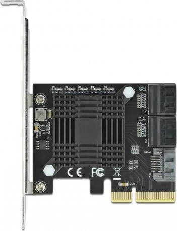 DeLOCK 5x SATA 6Gb/s, PCIe 3.0 x4