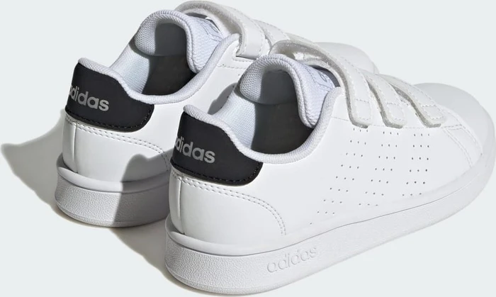 adidas Advantage Court Lifestyle Hook-and-Loop cloud white/core black/silver metallic (Junior)