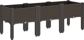 vidaXL Pflanzkasten 120x42cm braun