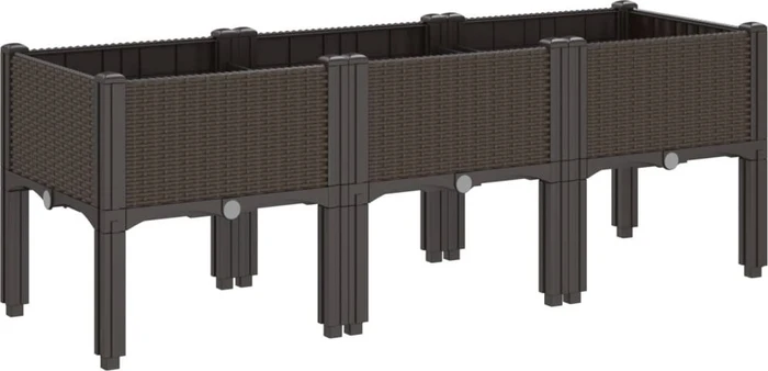 vidaXL Pflanzkasten 120x42cm braun